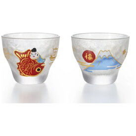 石塚硝子｜ISHIZUKA GLASS めでたmono盃大吉ペアセット アデリア