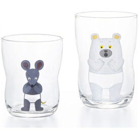 石塚硝子｜ISHIZUKA GLASS つよいこグラスセット　しろくまのパンツ アデリア