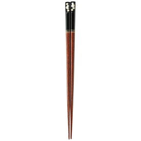 イシダ｜ISHIDA 箸　金座　福ねこ　黒　23．0　台紙入り