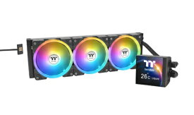 THERMALTAKE｜サーマルテイク CPUクーラー 120mmファンx3 [LGA2066/2011-3/2011/1851/1700/1200/1156/1155/1151/1150・AM5/AM4/AM3+/AM3/AM2+/AM2/FM2/FM1] MAGFloe 360 Ultra ARGB Sync AIO Liquid Cooler - Black ブラック CL-W432-PL12SW-A