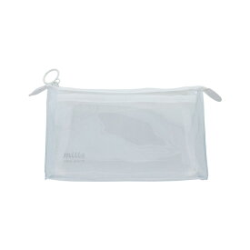 サンスター文具｜sun-star 【限定】クリアポーチ メッシュ マチ mitte ホワイトソーダ S2337010