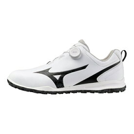 mizuno｜ミズノ ゴルフシューズ ジーエムスタイル ボア ホワイト×ブラックカモ 51GM2553 [メンズ /24.5cm /幅:3E]【返品交換不可】