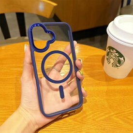 COCO case iPhone 16 MagSafe対応 ところどころメタルケース COCO case ブルー 1835-16-BLUE