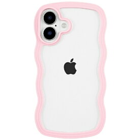 COCO case iPhone 16 パステルなくねくねケース COCO case ピンク 1794-16-PINK