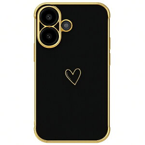 COCO case iPhone 16 �L�������n�[�g�P�[�X COCO case �u���b�N 1716-16-BLACK