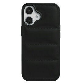 COCO case iPhone 16 ダウンみたいなふかふかケース COCO case ブラック 1830-16-BLACK