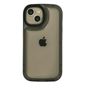 COCO case iPhone 16 角がまぁるいスタンドケース COCO case ブラック 1821-16-BLACK