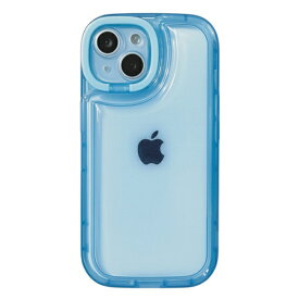 COCO case iPhone 16 角がまぁるいスタンドケース COCO case ブルー 1821-16-BLUE