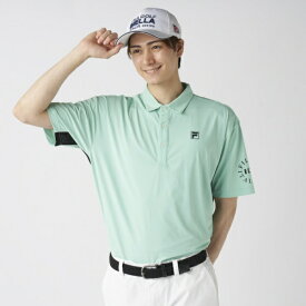 フィラゴルフ｜FILA GOLF バックプリントポロシャツ FILA GOLF グリーン 745682 [メンズ /身丈：68cm 袖丈：22cm 身幅：54cm]
