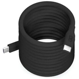 CIO｜シーアイオー スパイラルシリコンケーブル Type-C to C 2m ブラック CIO-SLSC30000-CC2-BK