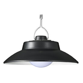 YAZAWA｜ヤザワ LED吊り下げライト昼白色ソーラー付　LA4S1204SPBK　USBとソーラーの2WAY充電方式 [LED /充電式 /防水対応]