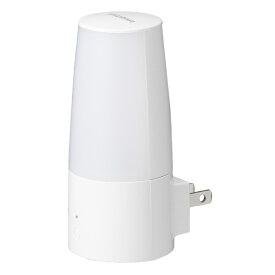 YAZAWA｜ヤザワ コンセント式明暗ナイトライト調色・回転タイプ　NASC75WH　調色3段階（白色〜電球色〜恩白色） [コンセント式]