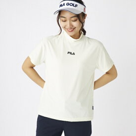 フィラゴルフ｜FILA GOLF 半袖モックネックシャツ FILA GOLF オフホワイト 755654 [レディース /身丈：62cm 袖丈：17cm 身幅 51cm]