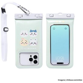 HAMEE｜ハミィ ちいかわ/DIVAID フローティング防水ケース ワイドサイズ ショルダーストラップ 集合/フェイス 697-181823