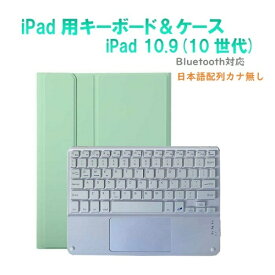 Royal Monster｜ロイヤルモンスター 11インチ iPad（A16）、10.9インチ iPad（第10世代）用 キーボード(かな無し)＆ケース(ホワイトキーボード) ミントグリーン RM-R4032PKB-Case