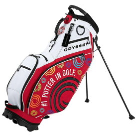 オデッセイ｜ODYSSEY キャディバッグ スタンド ホワイト×レッド 5125145 [9.0型 /47インチ対応 /5分割 /2.9kg]