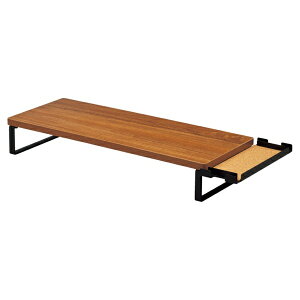 ���q�g���u�bLIHIT LAB. ���j�^�[�X�^���h [W500/580xD232xH80mm] MDF�����E�X���� �T�C�h�g���[500 �u���E�� A-8022-9