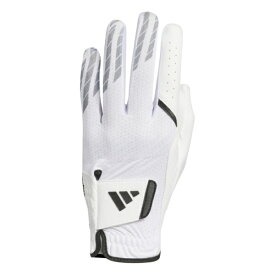 アディダス｜adidas ゴルフグローブ クール ハイグリップ 25 グローブ。 ホワイト×ブラック KVH41 [メンズ /左手着用(右打ち用) /24cm]
