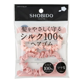 粧美堂｜SHOBIDO シルクヘアゴム2P　　　ピンク＆ライトピンク
