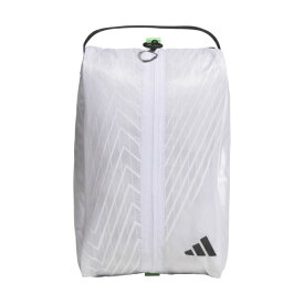 アディダス｜adidas 軽量 アディゼロ シューズバッグ ホワイト×ライムバースト JUT51