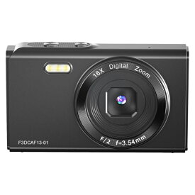 【エントリーで最大2万ポイント当たる｜2/25まで】 FFF SMARTLIFE CONNECTED｜フィールドスリースマートライフコネクティッド デジタルカメラ ブラック F3DCAF13-01