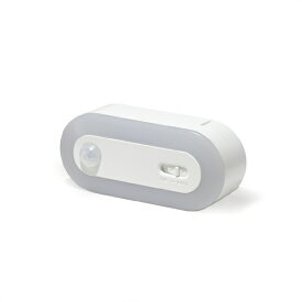 YAZAWA｜ヤザワ 乾電池式人感明暗ナイトライト　NBSMN70WH　単4形アルカリ電池×3本（別売）　昼白色LED×10灯　明るさ約40lm [乾電池式]