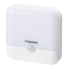 YAZAWA｜ヤザワ 四角型面発光センサーライト　NCSMC87　USB充電（Type-C）背面マグネット付き [白色 /充電式]