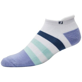 フットジョイ｜FootJoy レディース プロドライ ロールタブ ホワイト×パープル×グリーン 18184 [レディース /22cm-24cm]【返品交換不可】
