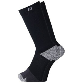 フットジョイ｜FootJoy メンズ ナノロックグリップ　クルーソックス ブラック FSS25NLM1 [メンズ /25cm-27cm]【返品交換不可】