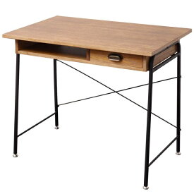 B.Bファニシング｜B.B FURNISHING ZAGA　デスク　幅86　ブラウン　ZD-860BR ZAGA 【メーカー直送・代金引換不可・時間指定・返品不可】