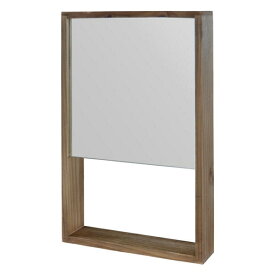 B.Bファニシング｜B.B FURNISHING DAWN　収納付き壁掛けミラー　ブラウン　DAWM-30BRN DAWN【キャンセル・返品不可】 【メーカー直送・代金引換不可・時間指定・返品不可】