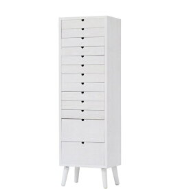 B.Bファニシング｜B.B FURNISHING 多段チェスト　13段タイプ　ホワイト　ONCH-0046WHT【キャンセル・返品不可】 【メーカー直送・代金引換不可・時間指定・返品不可】