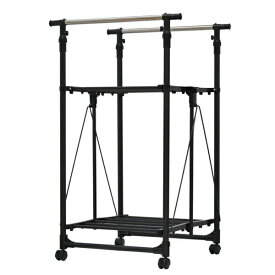 B.Bファニシング｜B.B FURNISHING ワンタッチ収納洗濯物干しラック　ブラック　ONLR-0040BLK 【メーカー直送・代金引換不可・時間指定・返品不可】