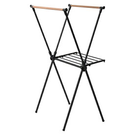 B.Bファニシング｜B.B FURNISHING クロス洗濯物干しハンガーラック　　ブラック　ONLR-0066BLK 【メーカー直送・代金引換不可・時間指定・返品不可】