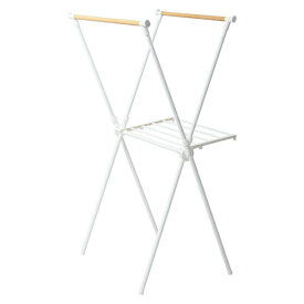 B.Bファニシング｜B.B FURNISHING クロス洗濯物干しハンガーラック　　ホワイト　ONLR-0066WHT 【メーカー直送・代金引換不可・時間指定・返品不可】