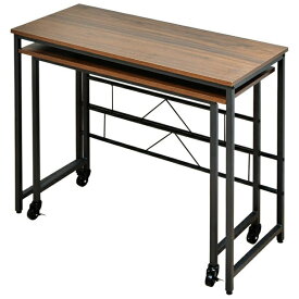 B.Bファニシング｜B.B FURNISHING メラミン　ネストデスク　ブラウン　ONDK-0072BRN 【メーカー直送・代金引換不可・時間指定・返品不可】