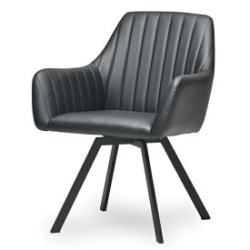 B.Bファニシング｜B.B FURNISHING モダンクラブ回転チェアー　ブラック　ONDC-0080BLK【キャンセル・返品不可】 【メーカー直送・代金引換不可・時間指定・返品不可】
