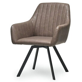 B.Bファニシング｜B.B FURNISHING モダンクラブ回転チェアー　ココア　ONDC-0080COC【キャンセル・返品不可】 【メーカー直送・代金引換不可・時間指定・返品不可】