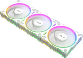 ASUS｜エイスース ケースファン (120mm / 順回転 / 3pcs / 白) MR120/ARGB/FAN/WHITE/3IN1