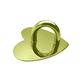 オズマ｜OSMA スマホ用ハート型背面チャームパーツベース シールタイプ 2個入り ゴールド SH-01GD