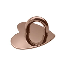 オズマ｜OSMA スマホ用ハート型背面チャームパーツベース シールタイプ 2個入り ローズゴールド SH-01PG