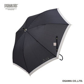 小川｜Ogawa 長傘 スヌーピー ピーナッツ ブラック 25OPC-SN-5 [雨傘 /レディース /60cm]
