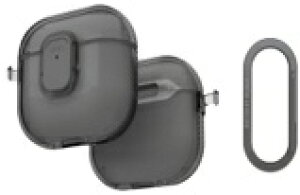 KENZAN�b�P���U�� AirPods4�P�[�X GLOSSY CLEAR �P�[�X GLOSSY SMOKE UNIQ-AIRPODS(2024)-GLSPGSMK