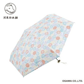 小川｜Ogawa 雨傘 折りたたみ傘 コンパクト 河馬印本舗 おはじき（朱華/はねず） LDWS-CM50PM-2 [晴雨兼用傘 /レディース /50cm]