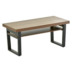 B.Bファニシング｜B.B FURNISHING 棚板付きフォールディングテーブル　ブラウン　ONFT0124MEBRN 【メーカー直送・代金引換不可・時間指定・返品不可】