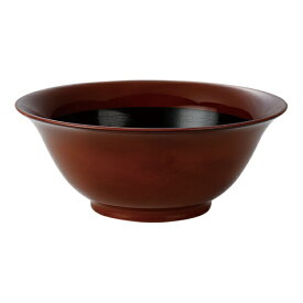 福井クラフト｜Fukui Craft シェルミン　麺鉢　アメ釉内黒乾漆　19．2cm渕太50021865 ＜RSE6901＞