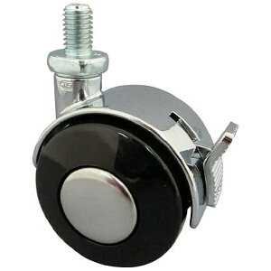 東信製作所|Toshin Caster ねじ込み双輪キャスター 40径 自在ストッパー付 US40BM8XP1.25