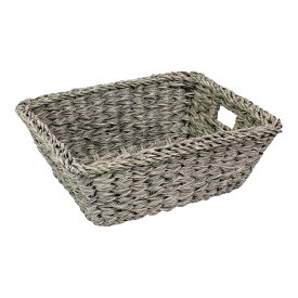 萬洋｜manyo 樹脂ウォーターヒヤシンスマルチバスケット　大　アッシュグレー ＜UBS0801＞