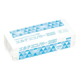 太洋紙業｜TAIYO PAPER 紙タオル　エルナエコノミー（200枚入）　1パック単位 ＜KTO7702＞