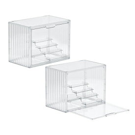B.Bファニシング｜B.B FURNISHING ラダー付きマルチクリアボックス(2個セット)　ラダー付きクリア　ONLS0131RACLR 【メーカー直送・代金引換不可・時間指定・返品不可】